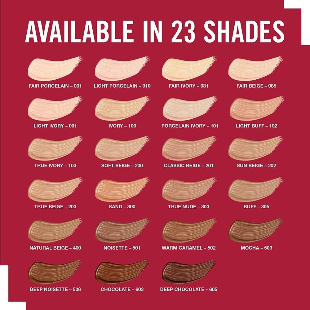 Rimmel London 501 Noisette Stay Matte Full Coverage Foundation 1 Fl Oz 30 mL - Picture 3 of 4